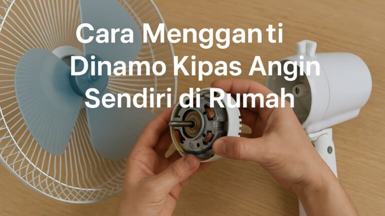 Cara Mengganti Dinamo Kipas Angin